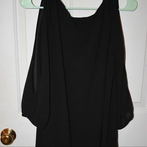 Black long sleeved dress